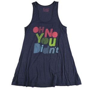 Local Celebrity Womens Oh No You Didn't Tank Dress, Blue, NWT